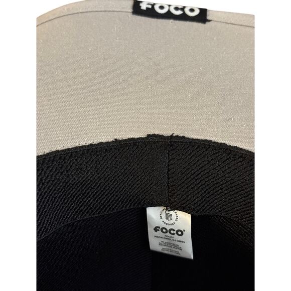 Las Vegas Raiders NFL Cowboy hat FOCO black grey OSFA football logo patch - Picture 5 of 6